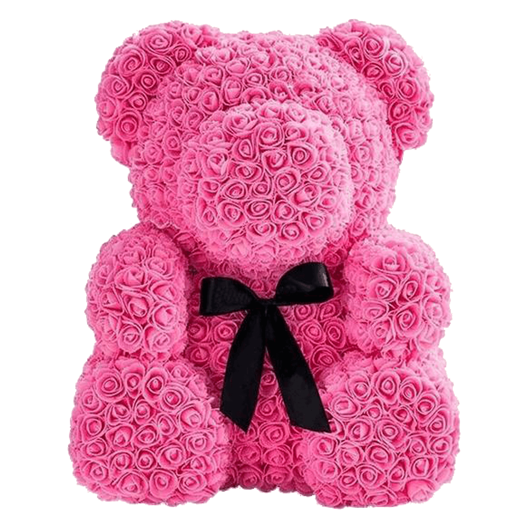 Grand ours de roses