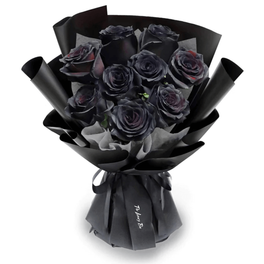Bouquet roses noires
