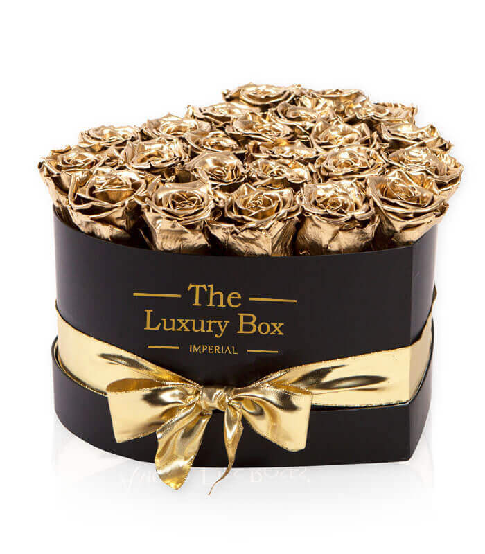 Coffret cœur or — ultra luxe