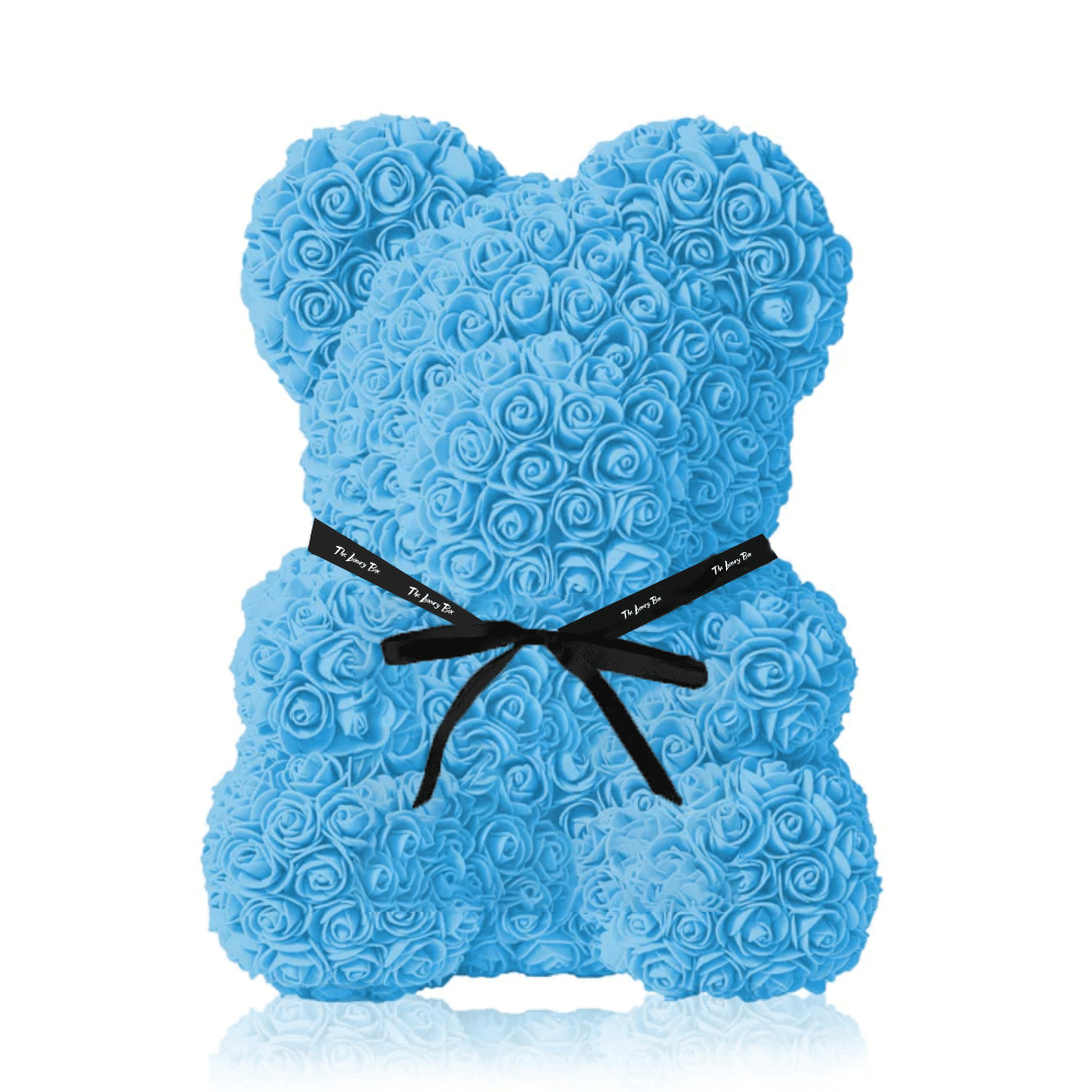 Ours de roses — bleu