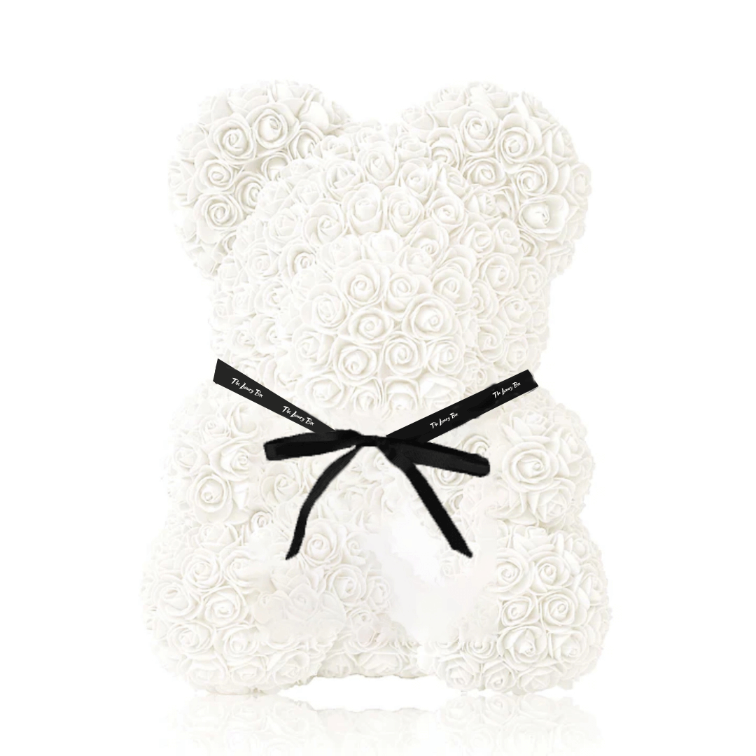 Ours de roses — blanc