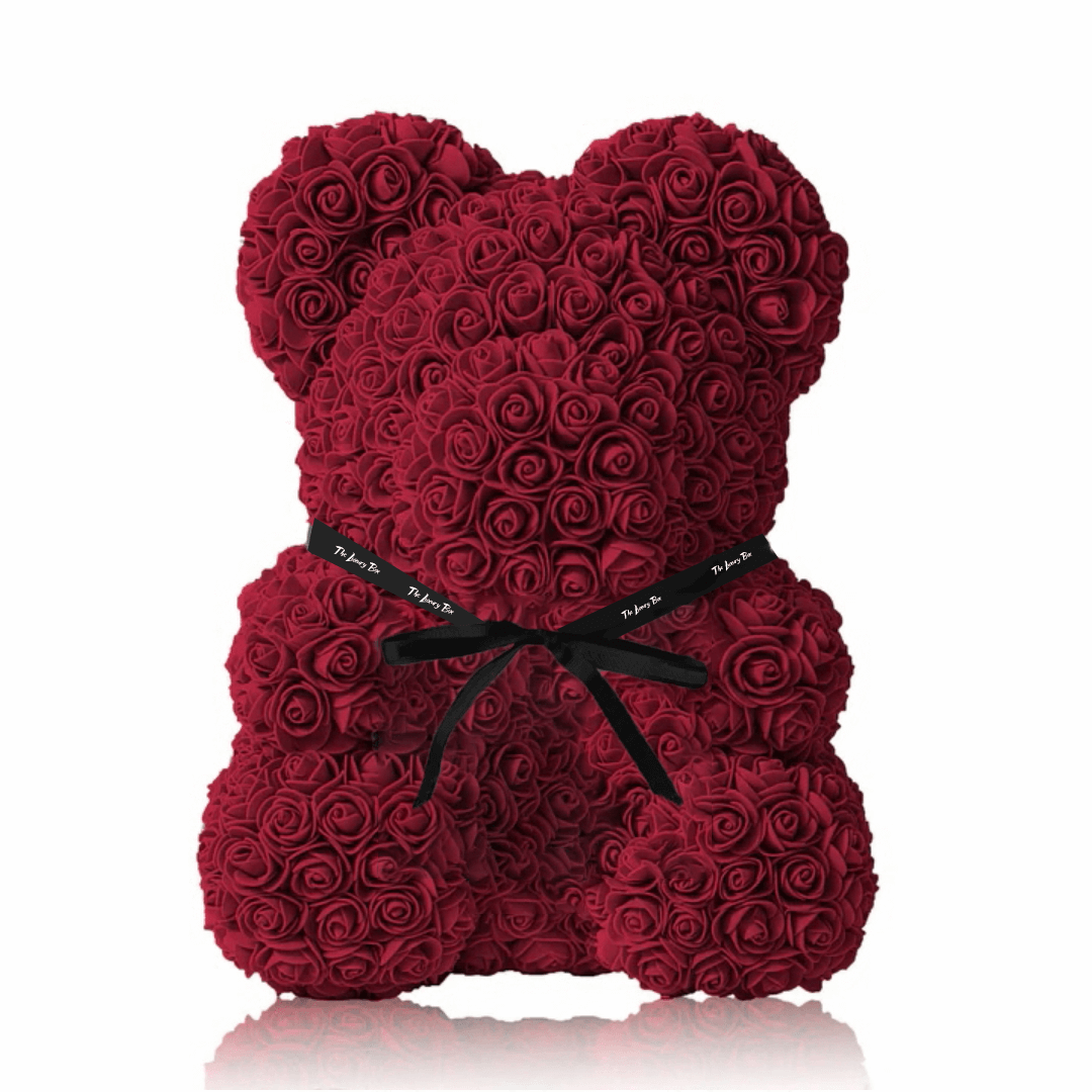 Ours de roses — rouge